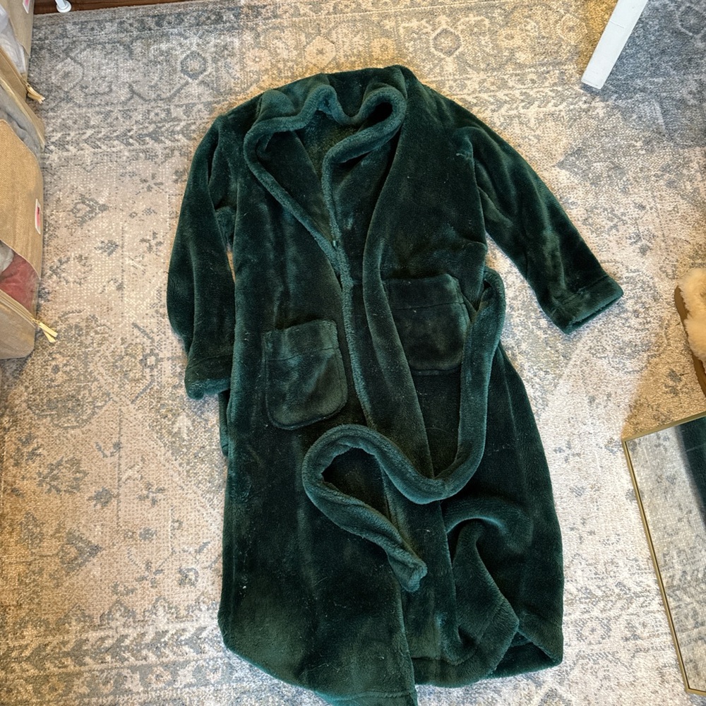 Emerald Green Velvet Robe